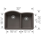 BLANCO 402619 DIAMOND U 1¾