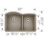 BLANCO 402619 DIAMOND U 1¾