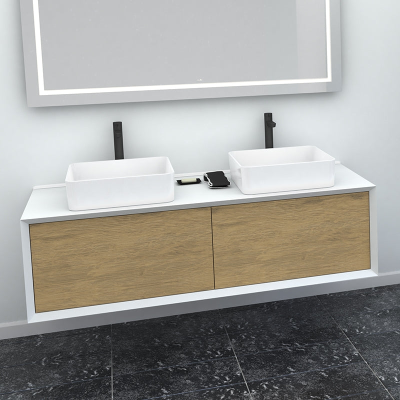 RUBI RTO1400VAM Marea Vanity Mbl Sides And Oak Fronts Main image