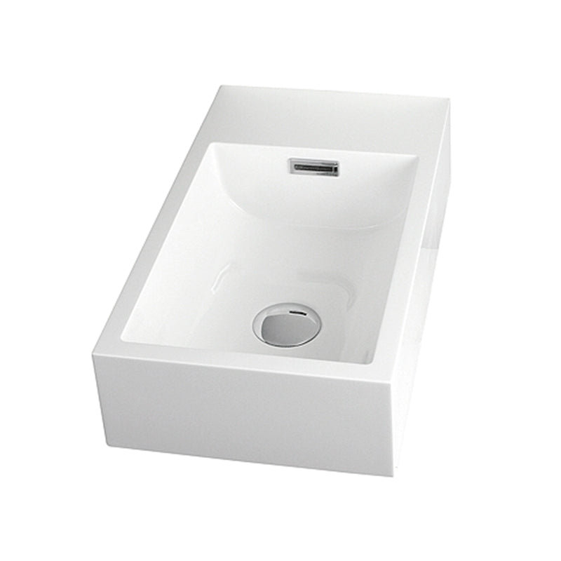 RUBI RTO460 Countertop Basin With Overflow Blanc Main image