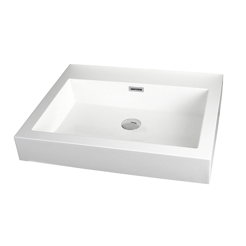 RUBI RTO584F Countertop Basin 4 Sides Finish With Overflow Main image