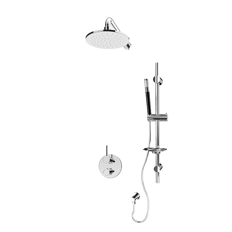 RUBI RKR811 Kronos 1/2'' Thermostatic Shower Set 2 Way Div. Xvtr69R Main image