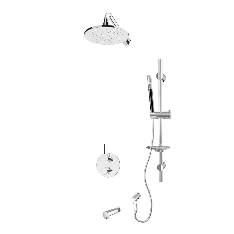 RUBI RKR813 Kronos 1/2'' Thermostatic Shower Set 2 Way Div. Xvtr69R Main image