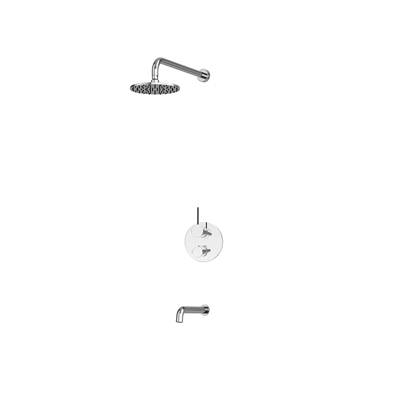 RUBI RKR831 Kronos 1/2'' Thermostatic Shower Set 2 Way Div. Xvtr69R Main image