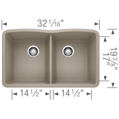 BLANCO 402622 DIAMOND U 2