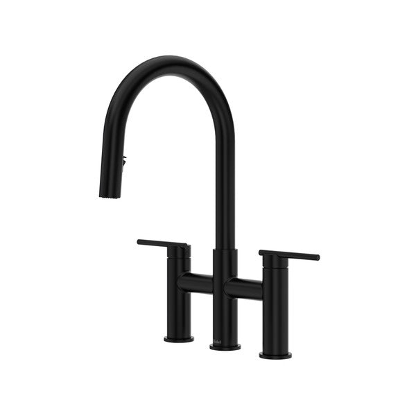 RIOBEL LT400 Lateral Bridge Pull-Down Kitchen Faucet With C-Spout Secondary image