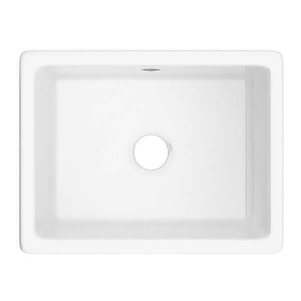 SHAWS UM2318 Classic Shaker Single Bowl Inset or Undermount Fireclay Secondary Kitchen or Laundry Sink Main image