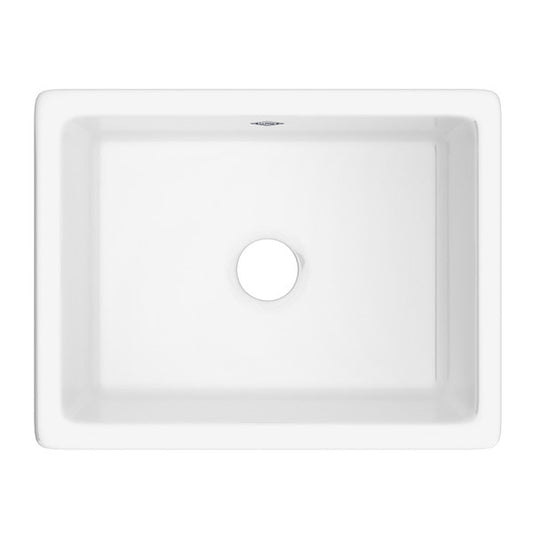 SHAWS UM2318 Classic Shaker Single Bowl Inset or Undermount Fireclay Secondary Kitchen or Laundry Sink