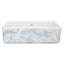 SHAWS RC3318 33 Inch Lancaster White Single Bowl Farmhouse Apron Front Fireclay Kitchen Sink With Patina Design