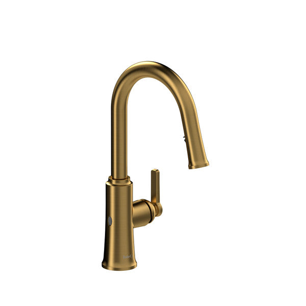 RIOBEL TTRD111 Trattoria Pull-Down Touchless Kitchen Faucet With C-Spout Main image