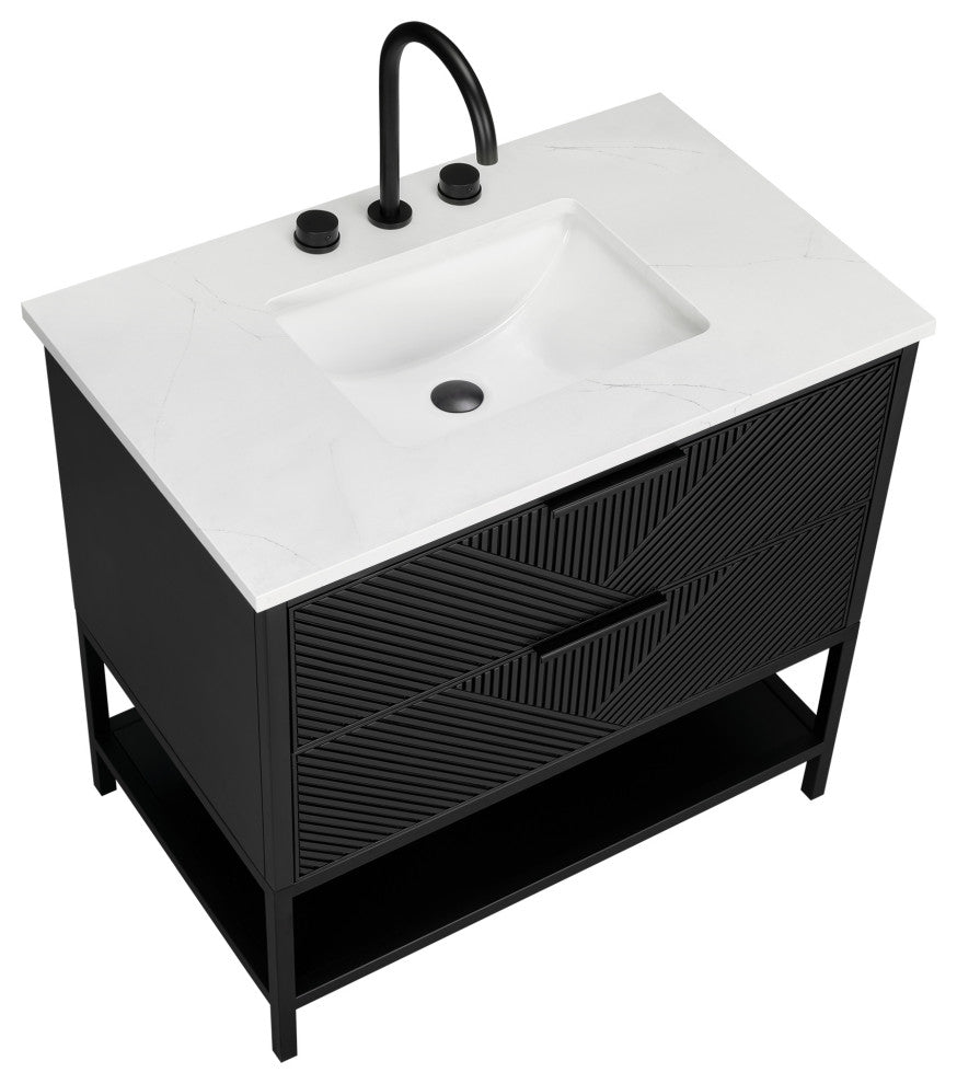 BEMMA V-DM36SFM Diamond 36" Bath Vanity