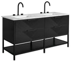 BEMMA V-DM60DFM Diamond 60" Bath Vanity