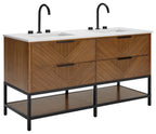 BEMMA V-DM60DFM Diamond 60" Bath Vanity