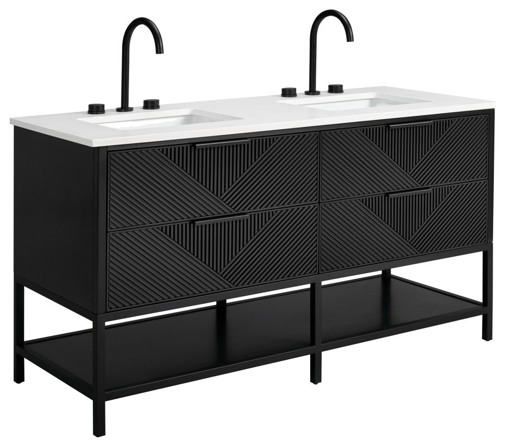 BEMMA V-DM60DFM Diamond 60" Bath Vanity