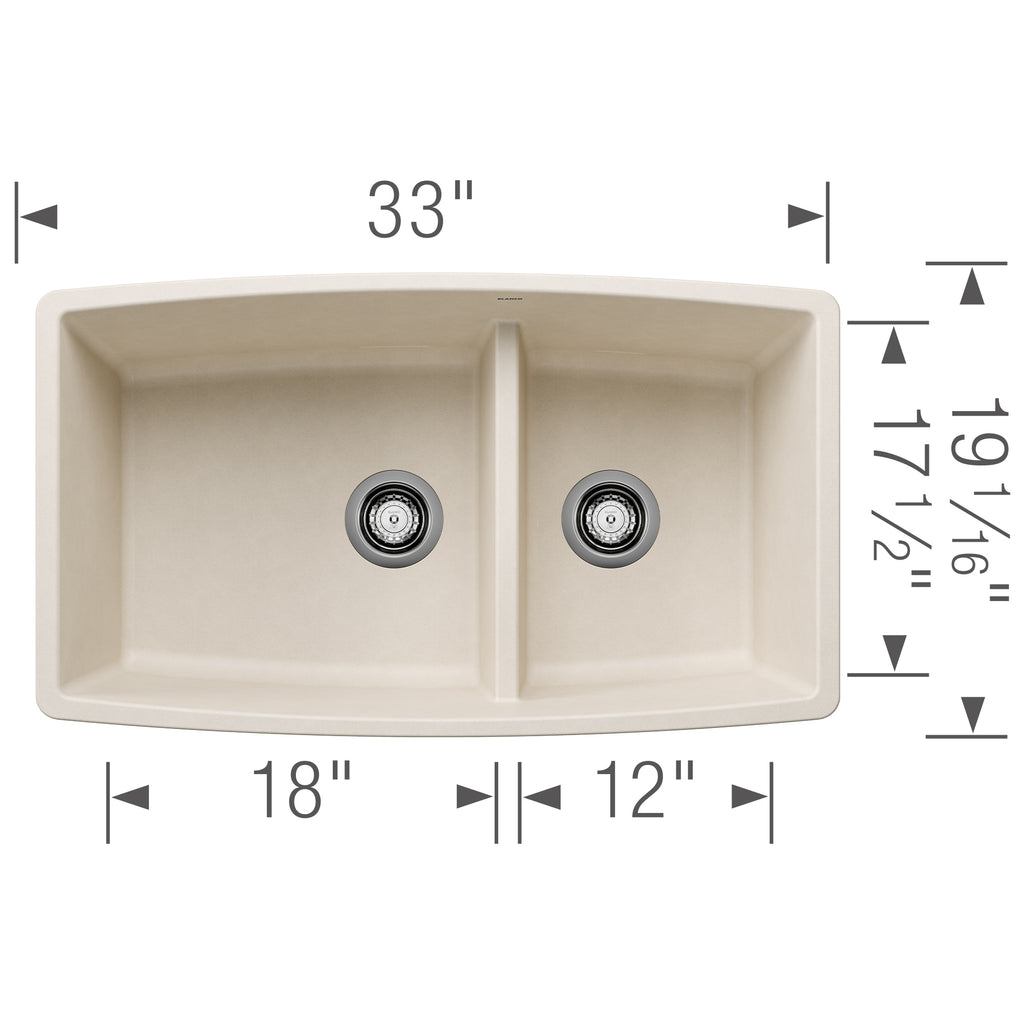BLANCO 402664 PERFORMA U 1¾ LOW DIVIDE