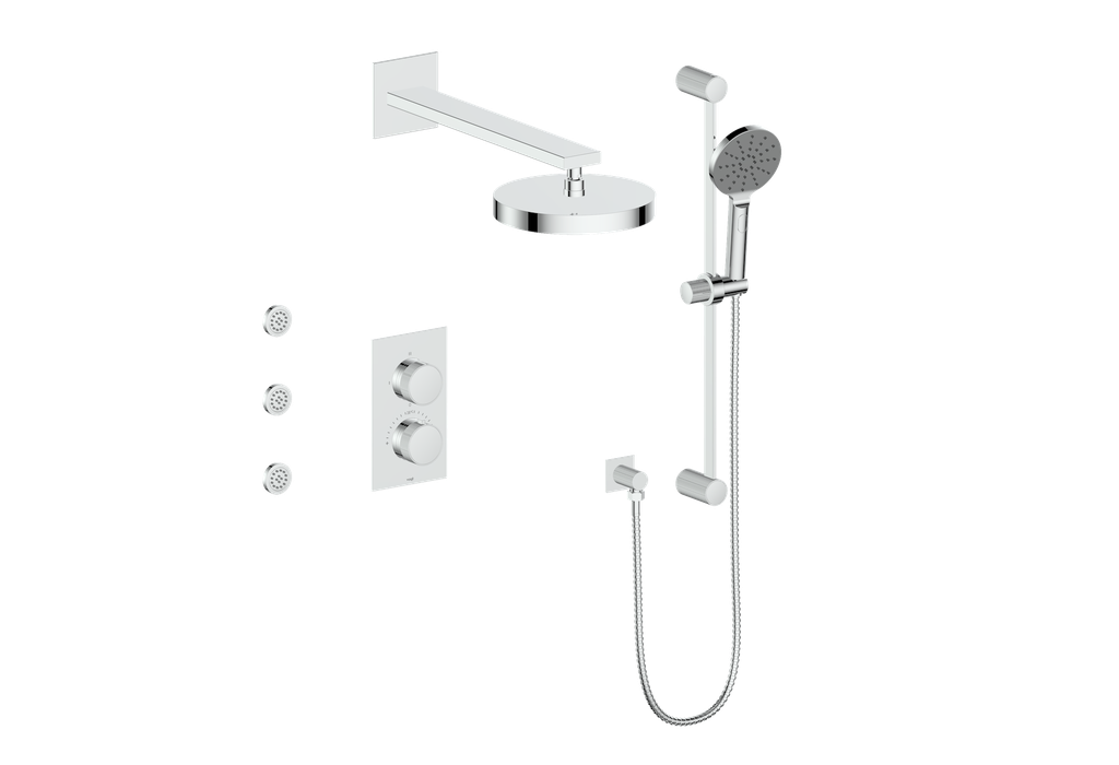 VOGT SET.M1.320.810 Mond 3-Way TH Shower Kit with Body Jets Main image