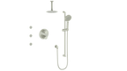 VOGT SET.WL.320.816 Worgl 3-Way TH Shower Kit with Body Jets and 6" Ceiling Arm