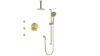 VOGT SET.WL.320.816 Worgl 3-Way TH Shower Kit with Body Jets and 6" Ceiling Arm
