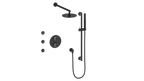 VOGT SET.DA.320.810 Drava 3-Way TH Shower Kit with Body Jets