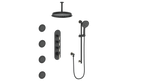 VOGT SET.Z1.350.936 Zehn 3/4" High-Flow TH Shower Kit with Body Jets and 6" Ceiling Arm