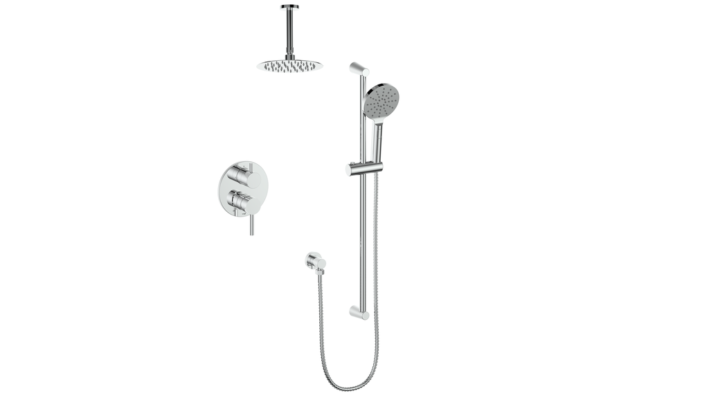 VOGT SET.WL.210.216 Worgl 2-Way PB Shower Kit with 6" Ceiling Arm Main image