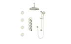 VOGT SET.C1.350.936 Carinthia 3/4" High-Flow TH Shower Kit with Body Jets and 6" Ceiling Arm