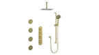 VOGT SET.WL.350.936 Worgl 3/4" High-Flow TH Shower Kit with Body Jets and 6" Ceiling Arm