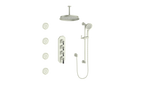 VOGT SET.C1.350.936 Carinthia 3/4" High-Flow TH Shower Kit with Body Jets and 6" Ceiling Arm