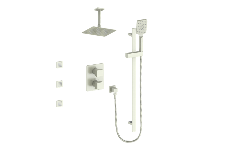 VOGT SET.KG.320.816 Kapfenberg 3-Way TH Shower Kit with Body Jets and 6" Ceiling Arm Secondary image