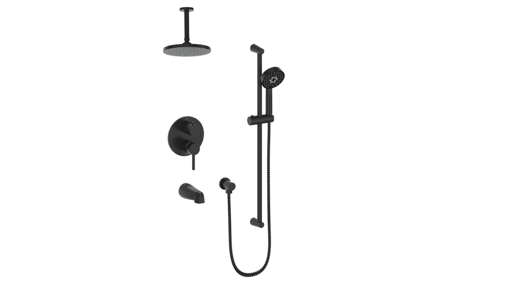 VOGT SET.OR.310.316 Worgl 3-Way PB Shower Kit with 6" Ceiling Arm Secondary image