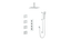 VOGT SET.NU.350.936 Niveau 3/4" High-Flow TH Shower Kit with Body Jets and 6" Ceiling Arm
