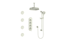 VOGT SET.C1.350.936 Carinthia 3/4" High-Flow TH Shower Kit with Body Jets and 6" Ceiling Arm