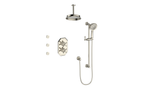 VOGT SET.C1.320.816 Carinthia 3-Way TH Shower Kit with Body Jets and 6" Ceiling Arm