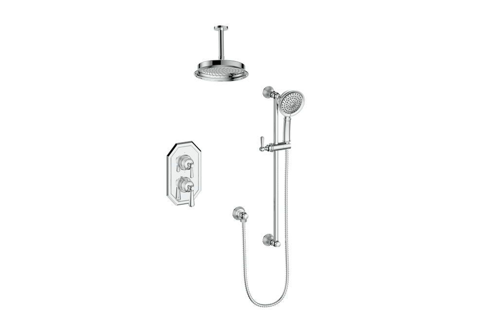 VOGT SET.C1.220.216 Carinthia 2-Way TH Shower Kit with 6" Ceiling Arm Main image