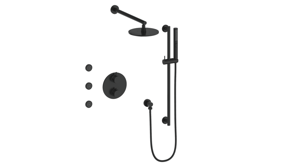 VOGT SET.DA.320.810 Drava 3-Way TH Shower Kit with Body Jets Secondary image