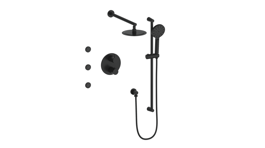 VOGT SET.WL.320.810 Worgl 3-Way TH Shower Kit with Body Jets
