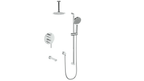 VOGT SET.WL.310.316 Worgl 3-Way PB Shower Kit with 6" Ceiling Arm