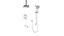 VOGT SET.Z1.320.316 Zehn 3-Way TH Shower Kit with 6" Ceiling Arm