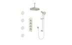 VOGT SET.C1.350.936 Carinthia 3/4" High-Flow TH Shower Kit with Body Jets and 6" Ceiling Arm