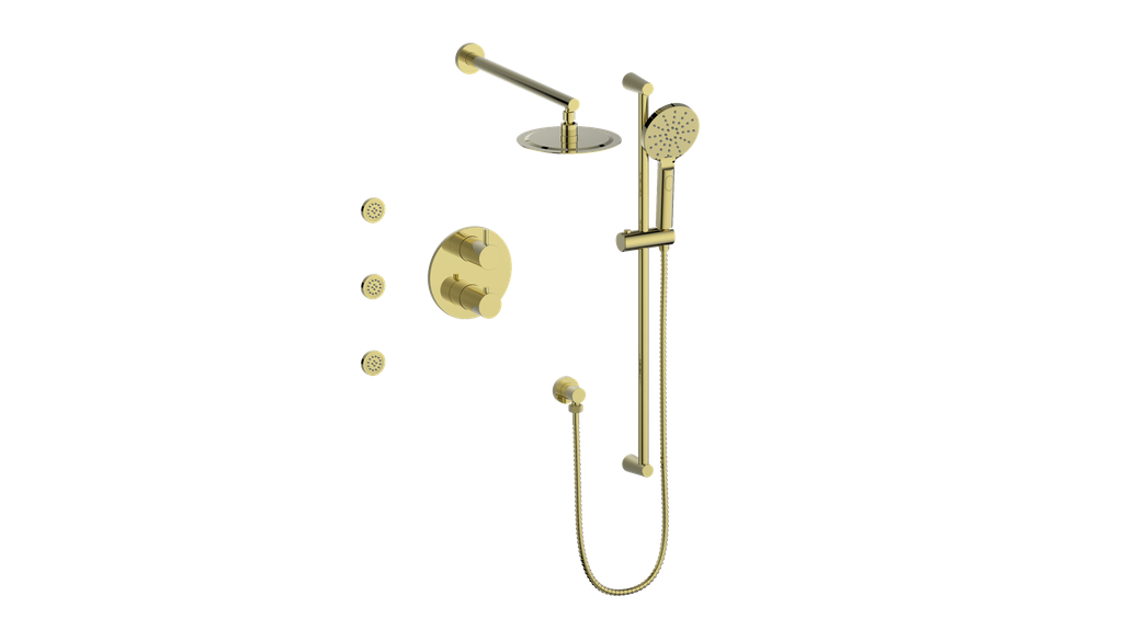 VOGT SET.WL.320.810 Worgl 3-Way TH Shower Kit with Body Jets