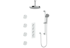 VOGT SET.M1.350.936 Mond 3/4" High-Flow TH Shower Kit with Body Jets and 6" Ceiling Arm