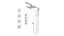 VOGT SET.KG.350.930 Kapfenberg 3/4" High-Flow TH Shower Kit with Body Jets