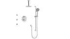 VOGT SET.WL.320.816 Worgl 3-Way TH Shower Kit with Body Jets and 6" Ceiling Arm