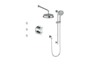 VOGT SET.Z1.320.810 Zehn 3-Way TH Shower Kit with Body Jets
