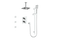 VOGT SET.KG.320.816 Kapfenberg 3-Way TH Shower Kit with Body Jets and 6" Ceiling Arm