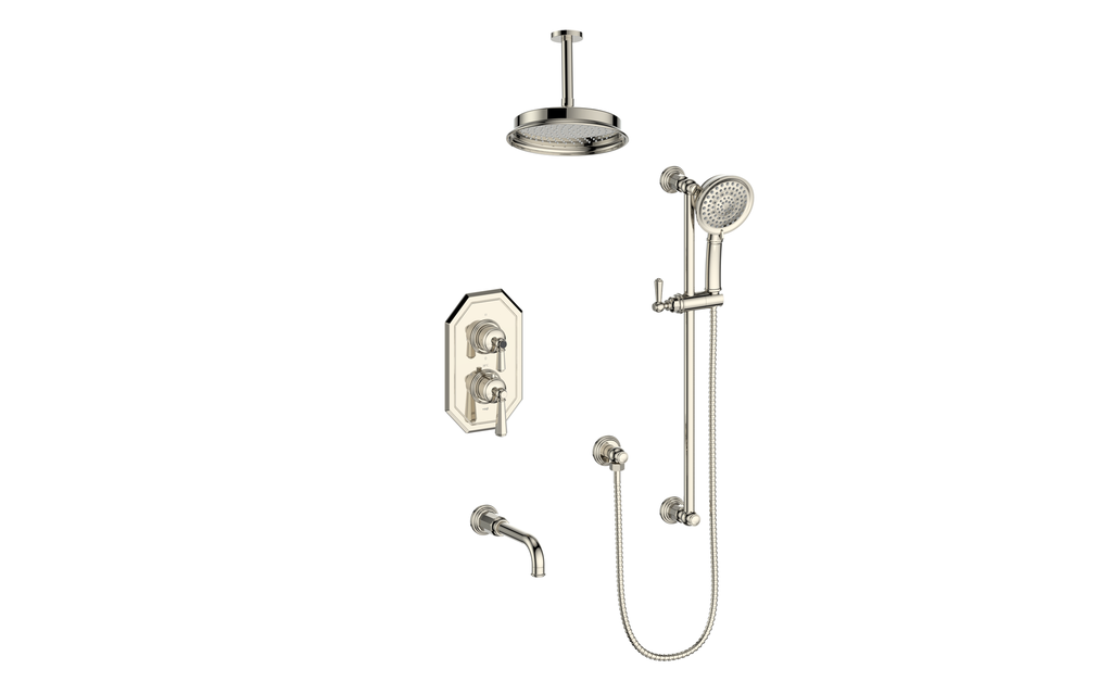 VOGT SET.C11.320.316 Carinthia 3-Way TH Shower Kit with 6" Ceiling Arm