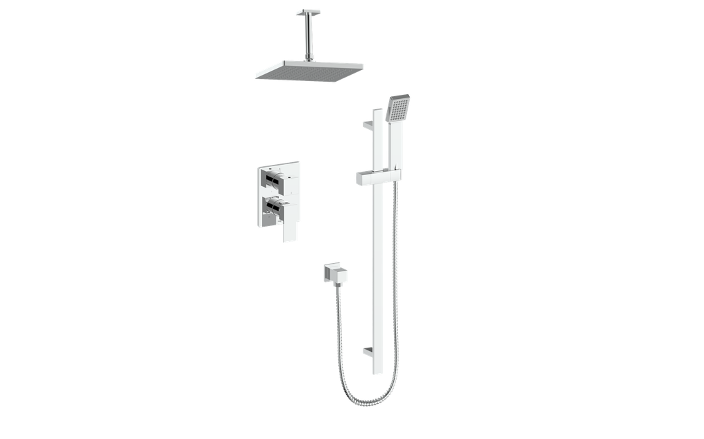 VOGT SET.AP.210.216 Kapfenberg 2-Way PB Shower Kit with 6" Ceiling Arm Main image
