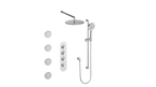 VOGT SET.WL.350.930 Worgl 3/4" High-Flow TH Shower Kit with Body Jets