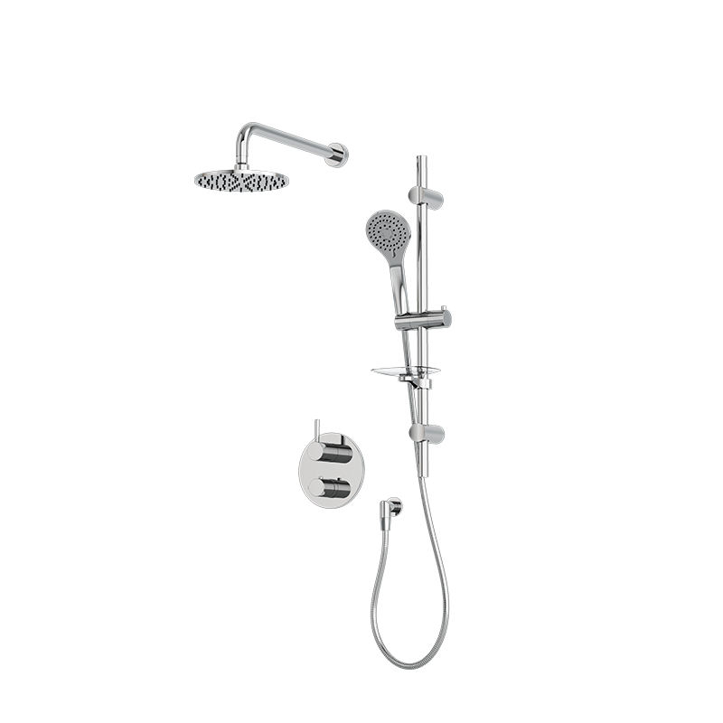 RUBI RVT811B Vertigo 1/2'' Thermostatic Shower Set 2 Way Div. Xvtr69R Main image