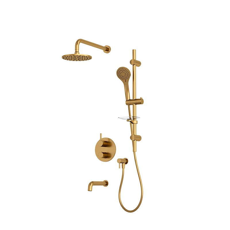 RUBI RVT813B Vertigo 1/2'' Thermostatic Shower Set 2 Way Div. RVT813B